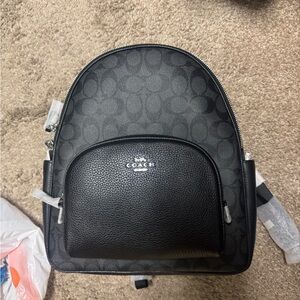 Coach Signature Black Backpack